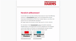 Desktop Screenshot of druckhausharms.de