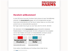 Tablet Screenshot of druckhausharms.de